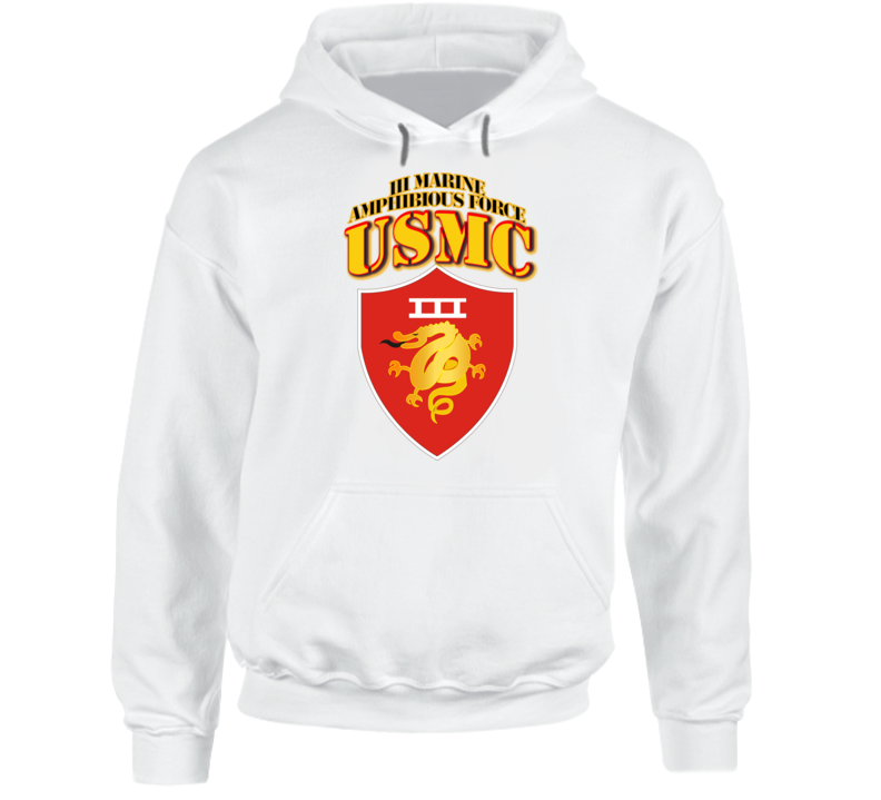Usmc -  Iii Marine Amphibious Force - Maf Hoodie