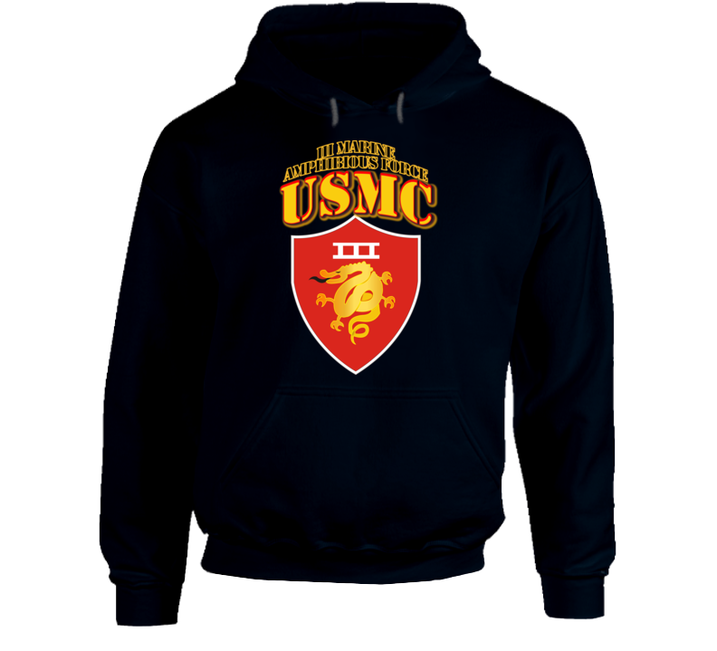 Usmc -  Iii Marine Amphibious Force - Maf Hoodie