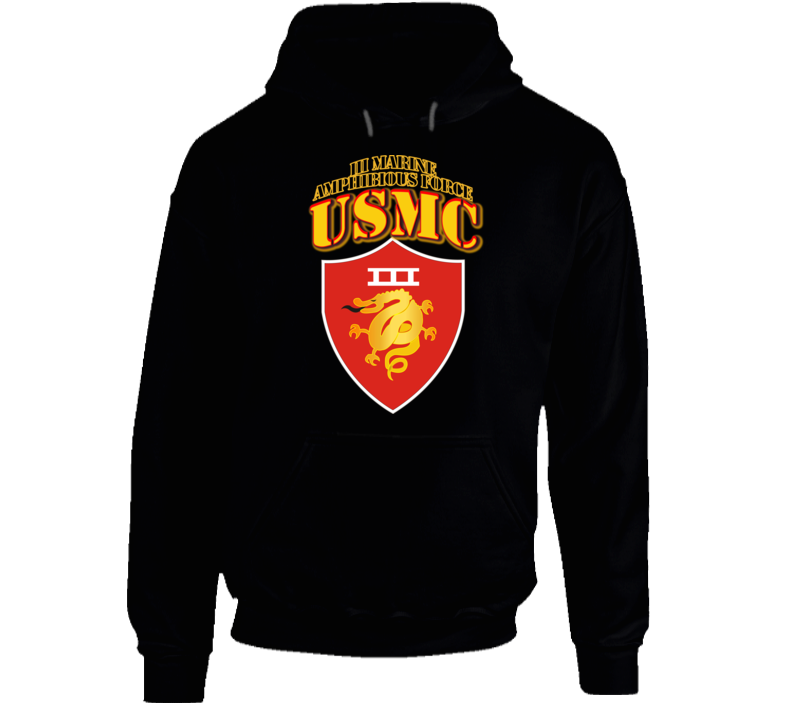 Usmc -  Iii Marine Amphibious Force - Maf Hoodie
