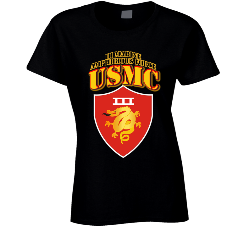 Usmc -  Iii Marine Amphibious Force - Maf T Shirt
