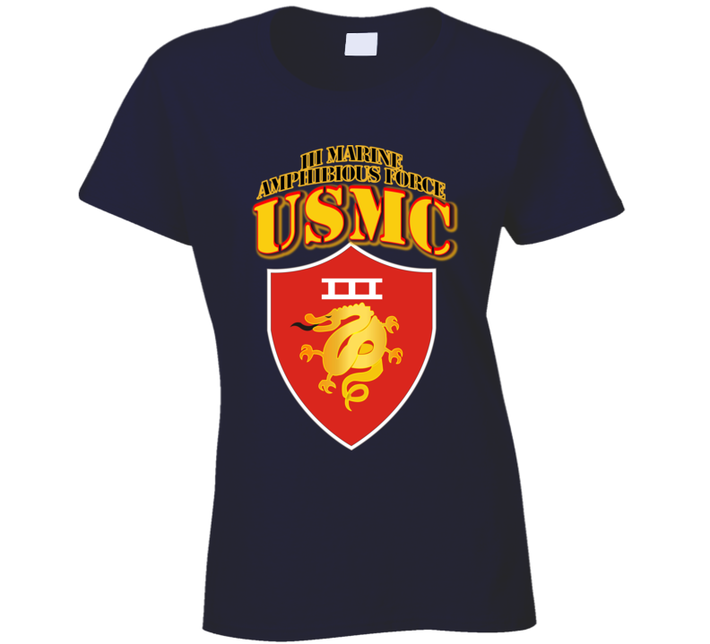 Usmc -  Iii Marine Amphibious Force - Maf T Shirt