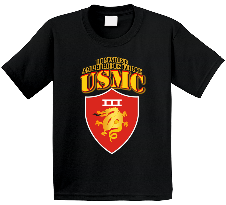 Usmc -  Iii Marine Amphibious Force - Maf T Shirt