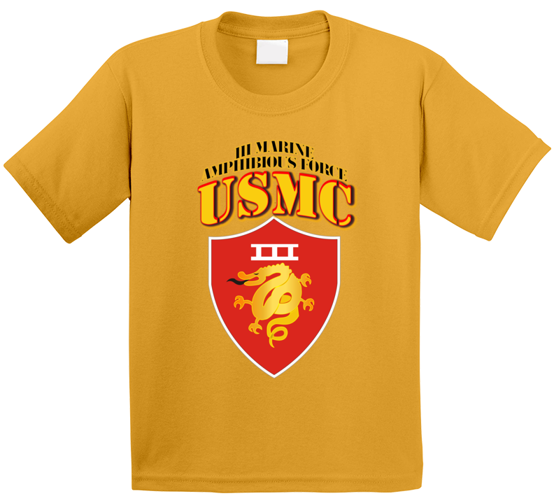 Usmc -  Iii Marine Amphibious Force - Maf T Shirt