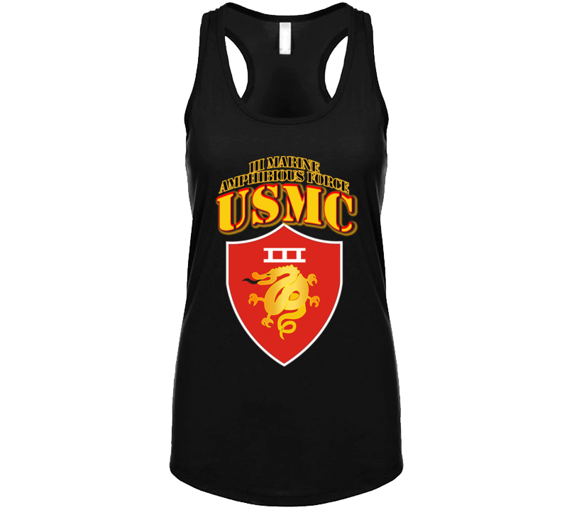 Usmc -  Iii Marine Amphibious Force - Maf T Shirt