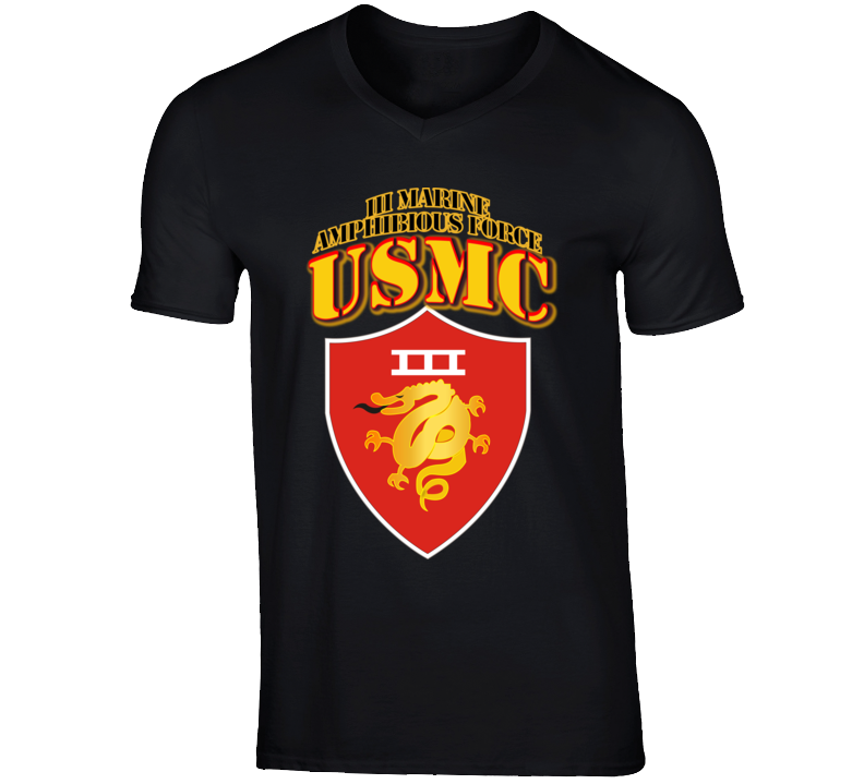 Usmc -  Iii Marine Amphibious Force - Maf T Shirt