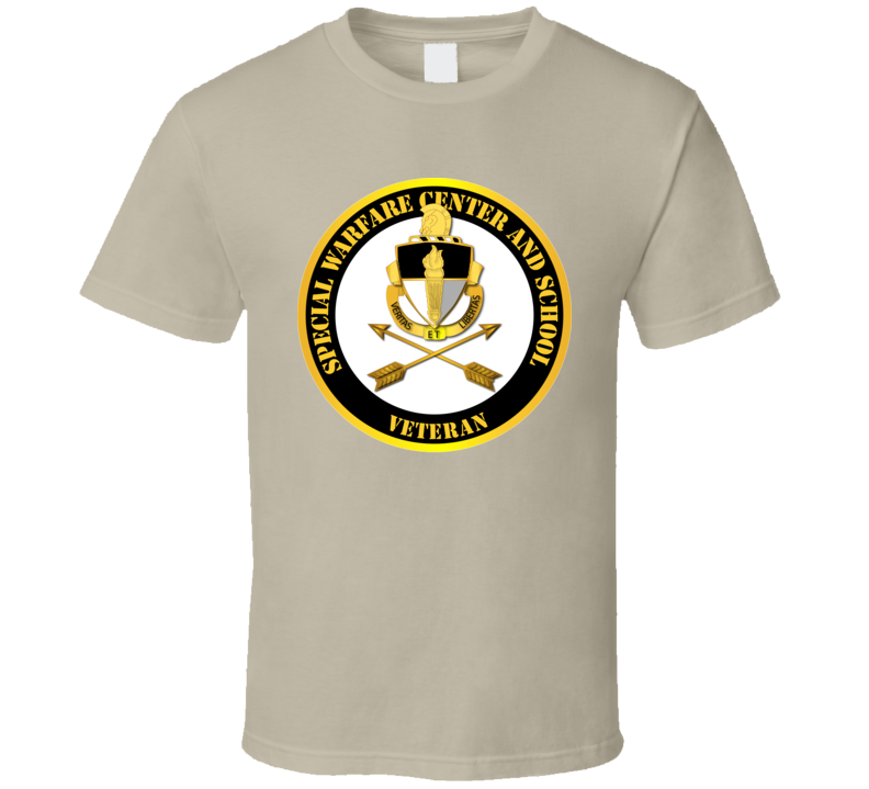 SOF - JFK Special Warfare Center and School Veteran T Shirt