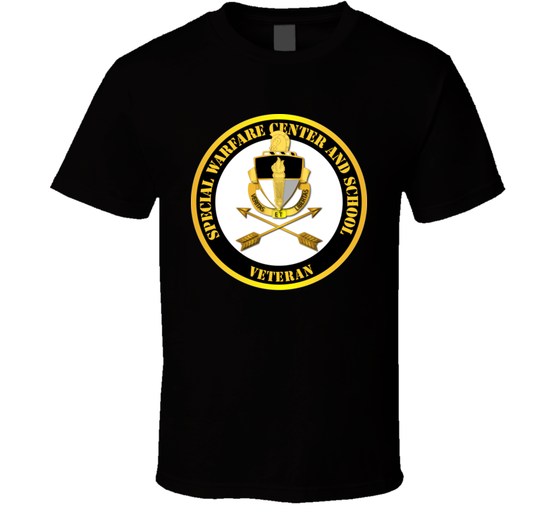 SOF - JFK Special Warfare Center and School Veteran T Shirt