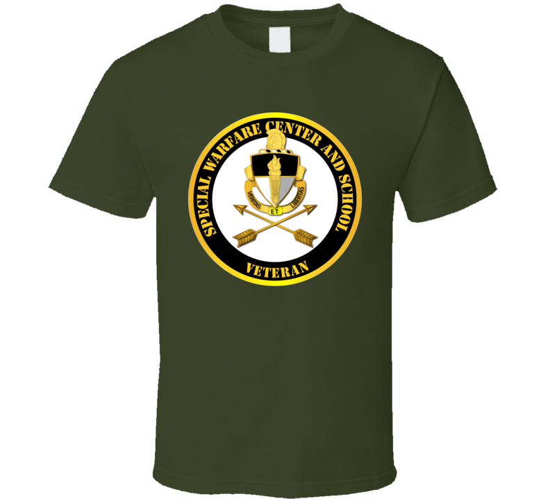 SOF - JFK Special Warfare Center and School Veteran T Shirt