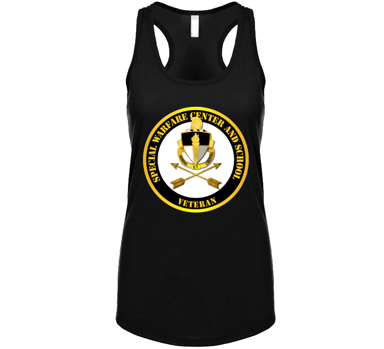 Sof - Jfk Special Warfare Center And School Veteran Ladies Tanktop