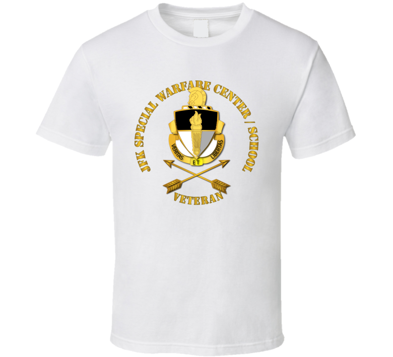 Sof - Jfk Special Warfare Center - School Veteran Wo Backgrnd T Shirt