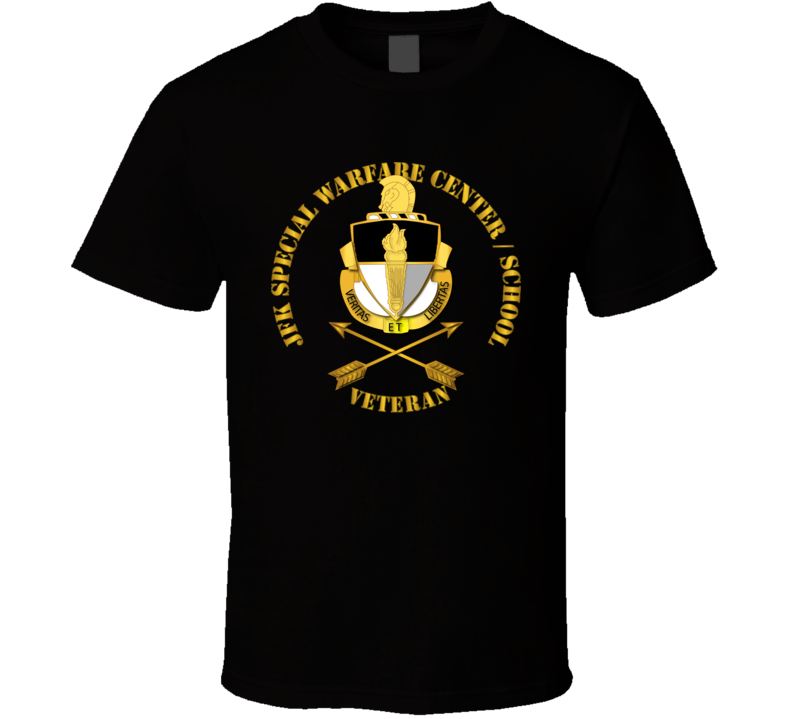 SOF - JFK Special Warfare Center - School Veteran wo BackGrnd T Shirt