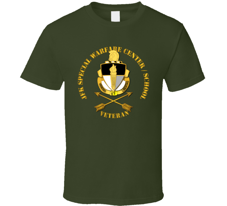 Sof - Jfk Special Warfare Center - School Veteran Wo Backgrnd T Shirt