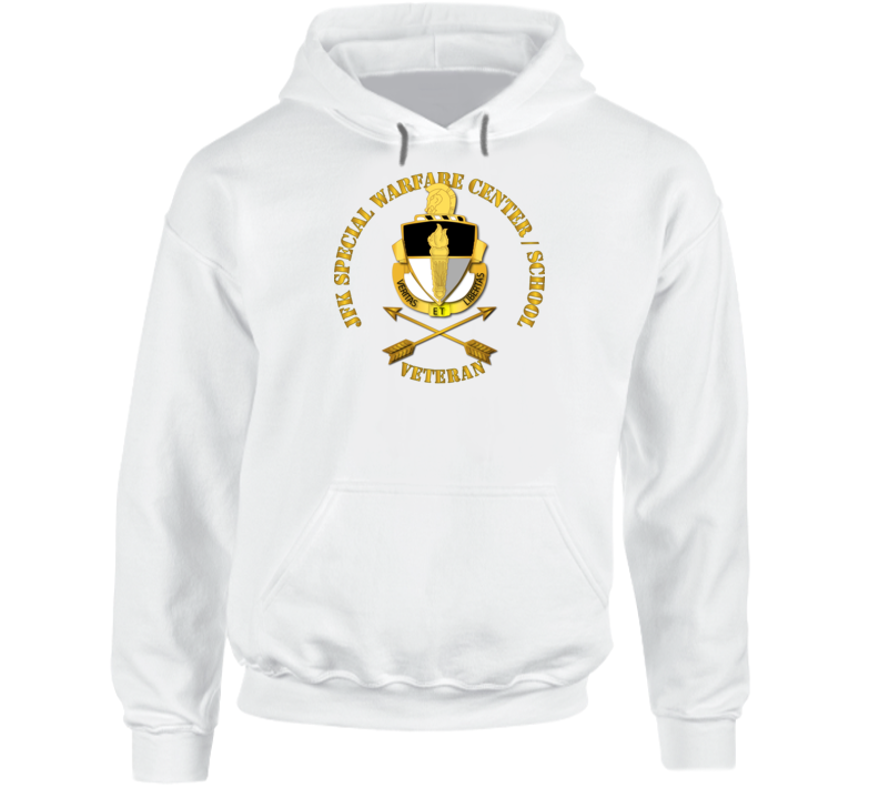 Sof - Jfk Special Warfare Center - School Veteran Wo Backgrnd Hoodie