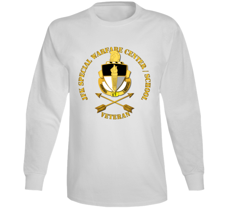 Sof - Jfk Special Warfare Center - School Veteran Wo Backgrnd Long Sleeve