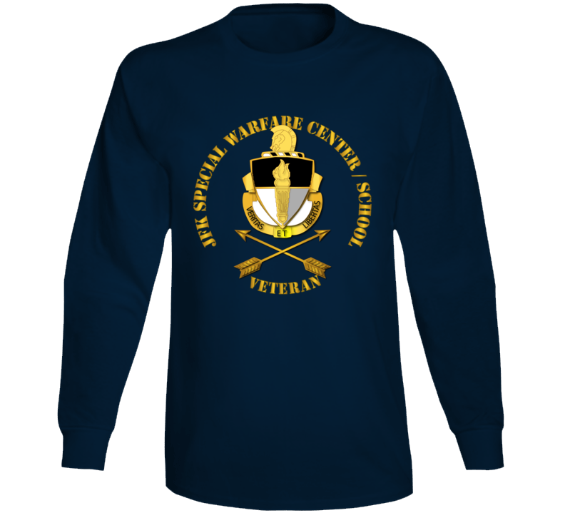 Sof - Jfk Special Warfare Center - School Veteran Wo Backgrnd Long Sleeve