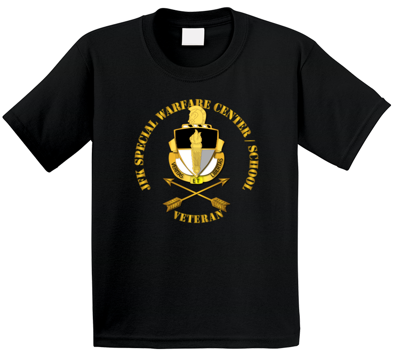 SOF - JFK Special Warfare Center - School Veteran wo BackGrnd T Shirt