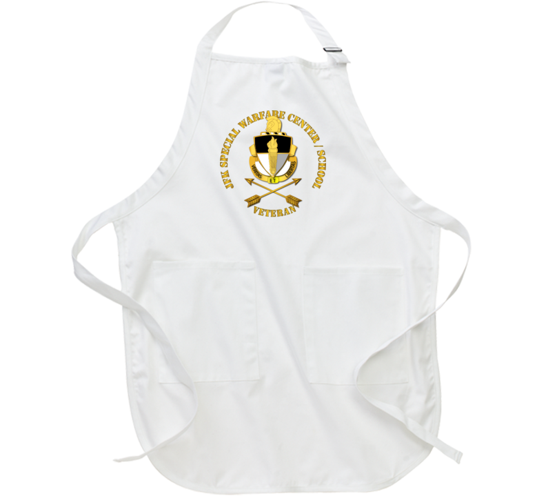 Sof - Jfk Special Warfare Center - School Veteran Wo Backgrnd Apron