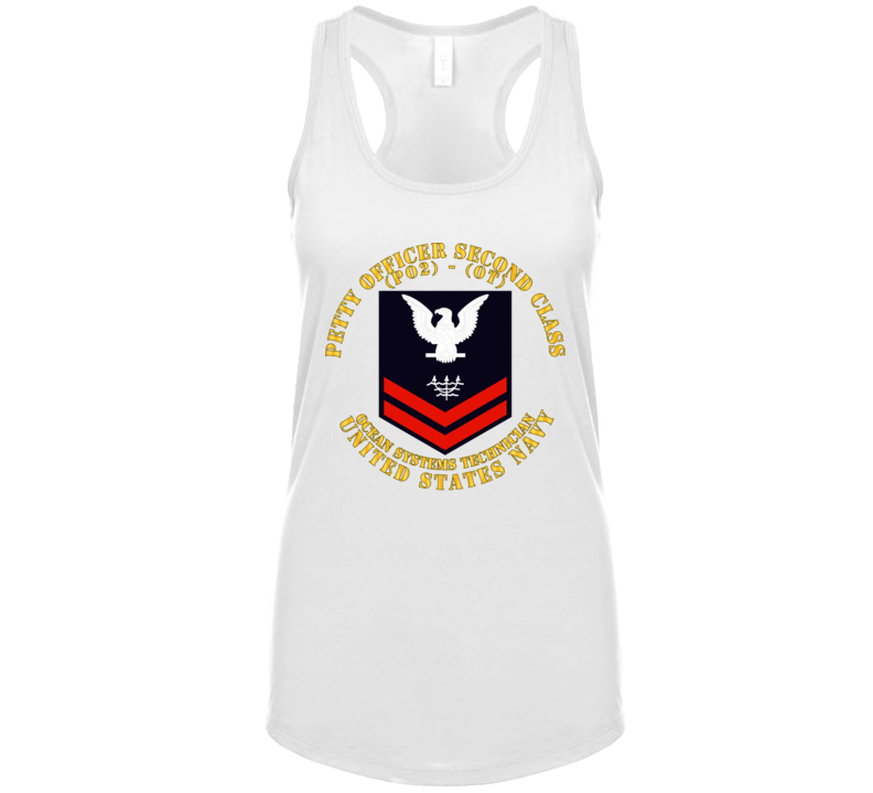 Navy - Rate - Ocean Systems Technician Po2 - Ot - Usn Ladies Tanktop