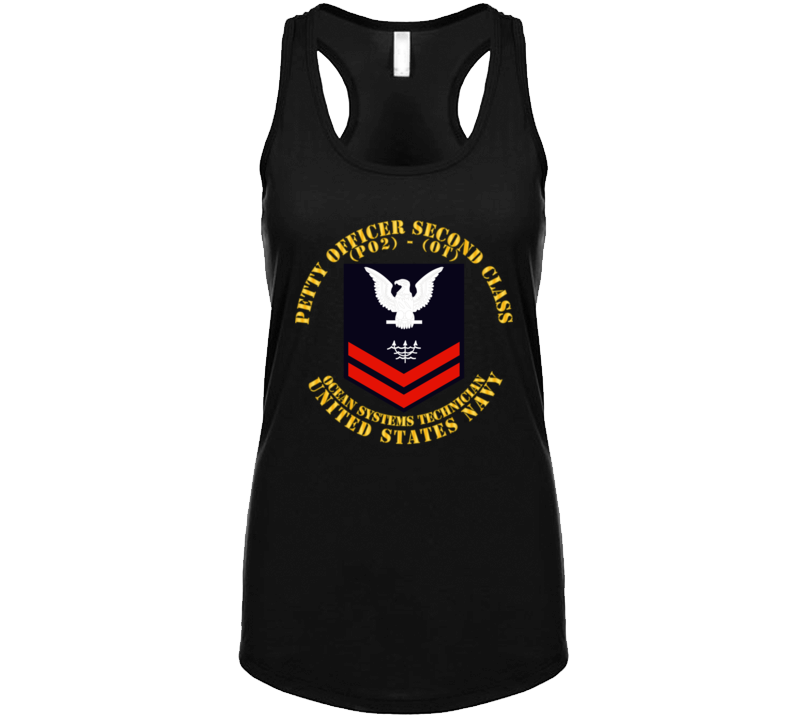 Navy - Rate - Ocean Systems Technician Po2 - Ot - Usn Ladies Tanktop