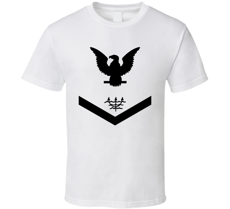 Navy - Rate - Ocean Systems Technician Po3 - Ot - Usn Wo Backgrnd - All Black T Shirt