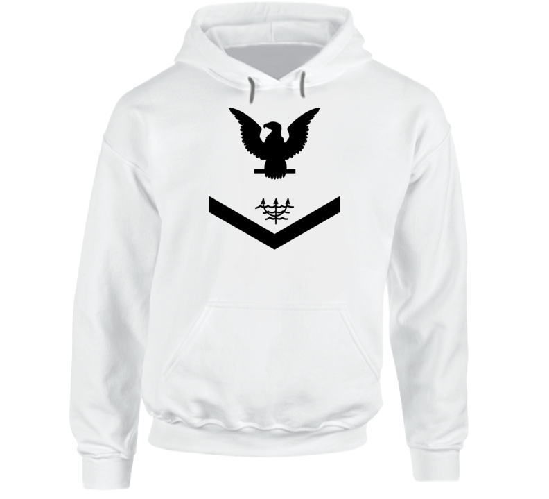 Navy - Rate - Ocean Systems Technician Po3 - Ot - Usn Wo Backgrnd - All Black Hoodie
