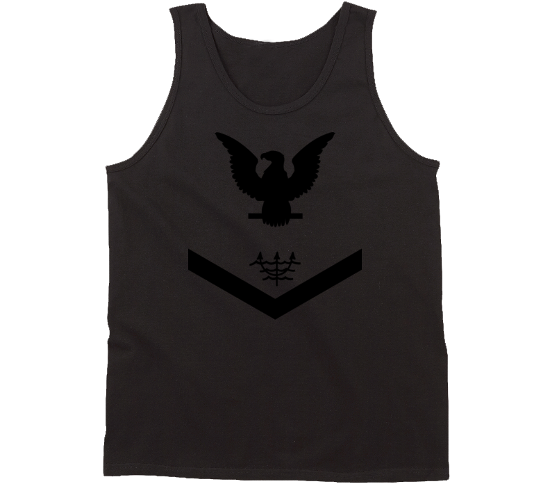 Navy - Rate - Ocean Systems Technician Po3 - Ot - Usn Wo Backgrnd - All Black Tanktop