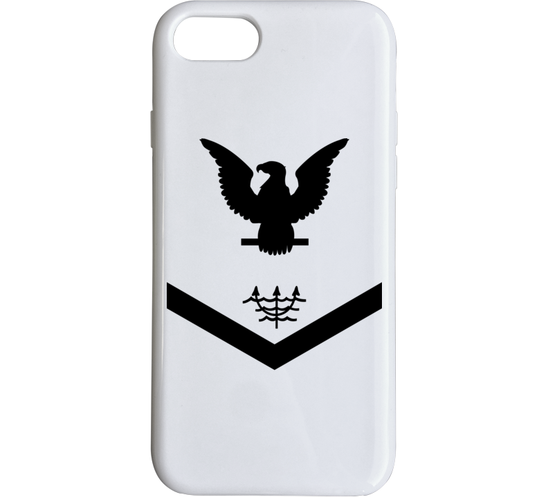 Navy - Rate - Ocean Systems Technician Po3 - Ot - Usn Wo Backgrnd - All Black Phone Case
