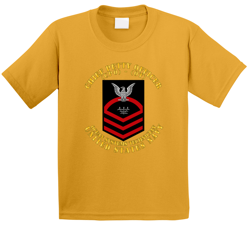 Navy - Rate - Ocean Systems Technician Cpo - Ot - Red - Usn Kids