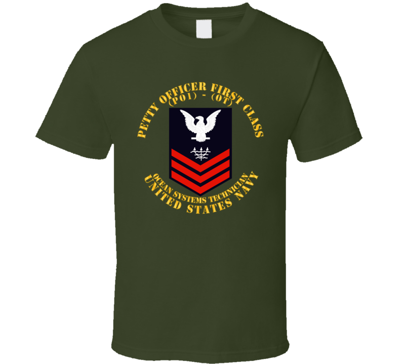 Navy - Rate - Ocean Systems Technician Po1 - Ot - Usn T Shirt