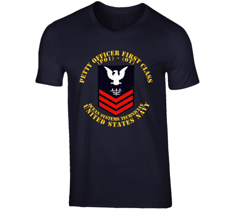 Navy - Rate - Ocean Systems Technician Po1 - Ot - Usn V-neck