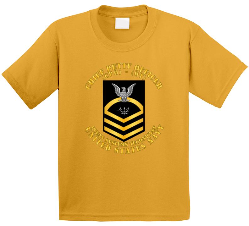 Navy - Rate - Ocean Systems Technician Cpo - Ot - Gold - Usn Kids