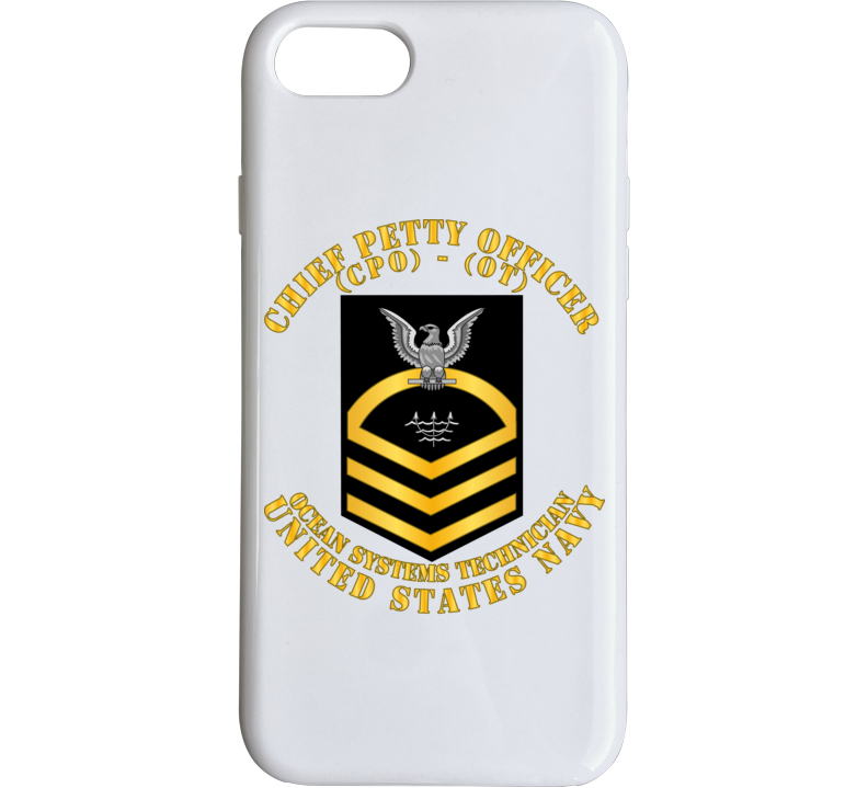 Navy - Rate - Ocean Systems Technician Cpo - Ot - Gold - Usn Phone Case