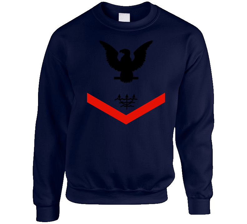 Navy - Rate - Ocean Systems Technician Po3 - Ot - Usn Wo Backgrnd - Black Sweat Shirt