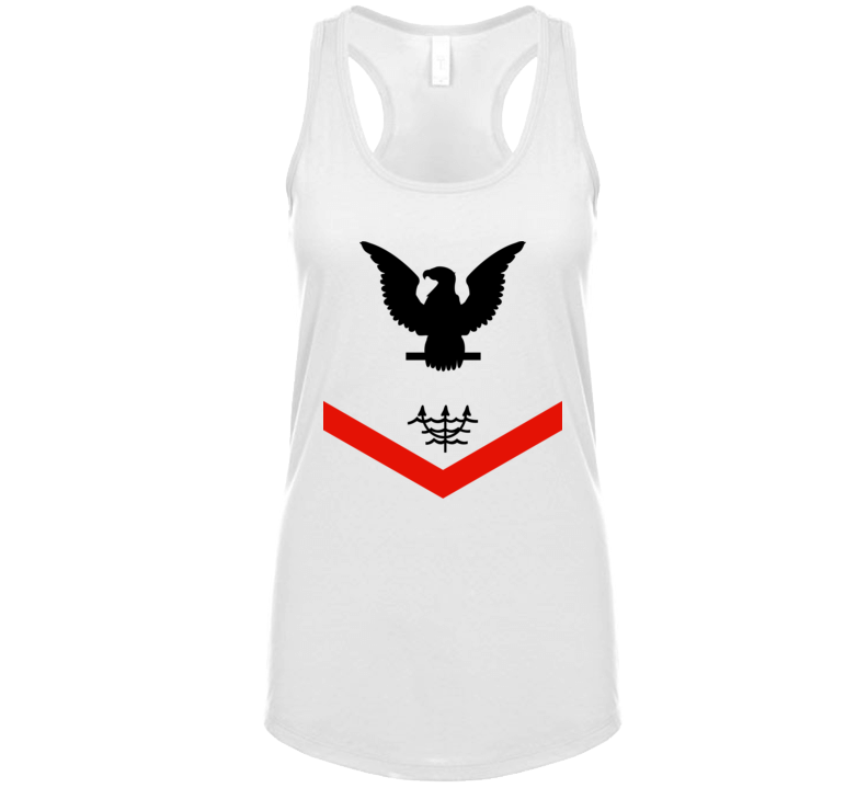 Navy - Rate - Ocean Systems Technician Po3 - Ot - Usn Wo Backgrnd - Black Ladies Tanktop
