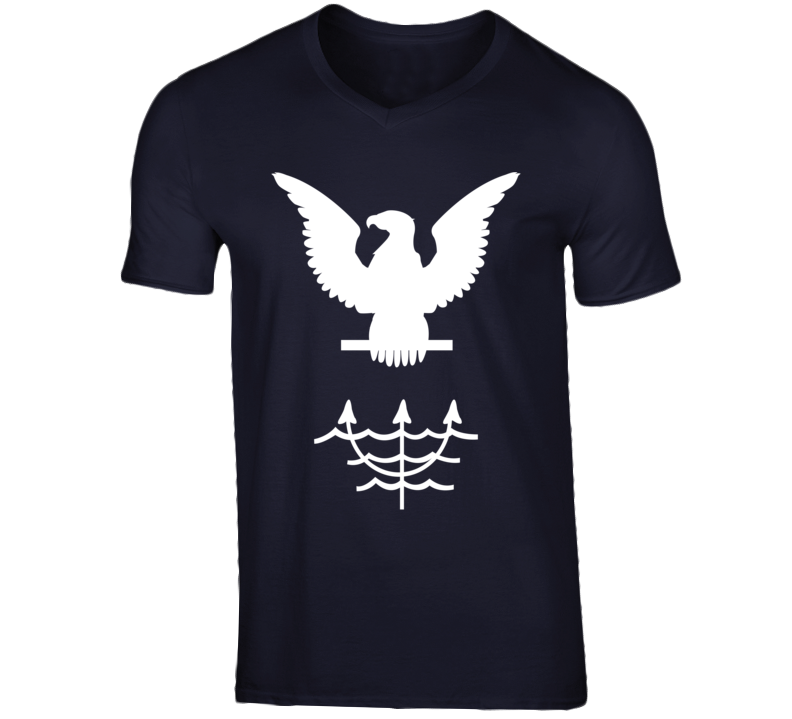 Navy - Rate - Ocean Systems Technician - Ot Wo Lines - White (1) V-neck