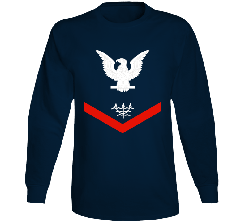 Navy - Rate - Ocean Systems Technician Po3 - Ot - Usn Wo Backgrnd Long Sleeve