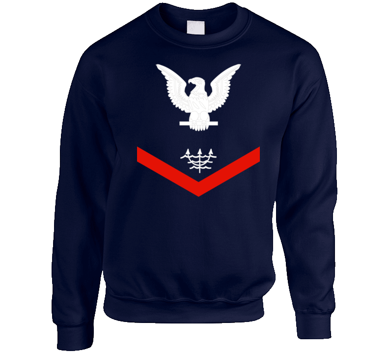 Navy - Rate - Ocean Systems Technician Po3 - Ot - Usn Wo Backgrnd - White Sweat Shirt