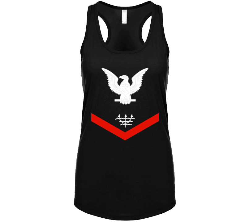 Navy - Rate - Ocean Systems Technician Po3 - Ot - Usn Wo Backgrnd Ladies Tanktop