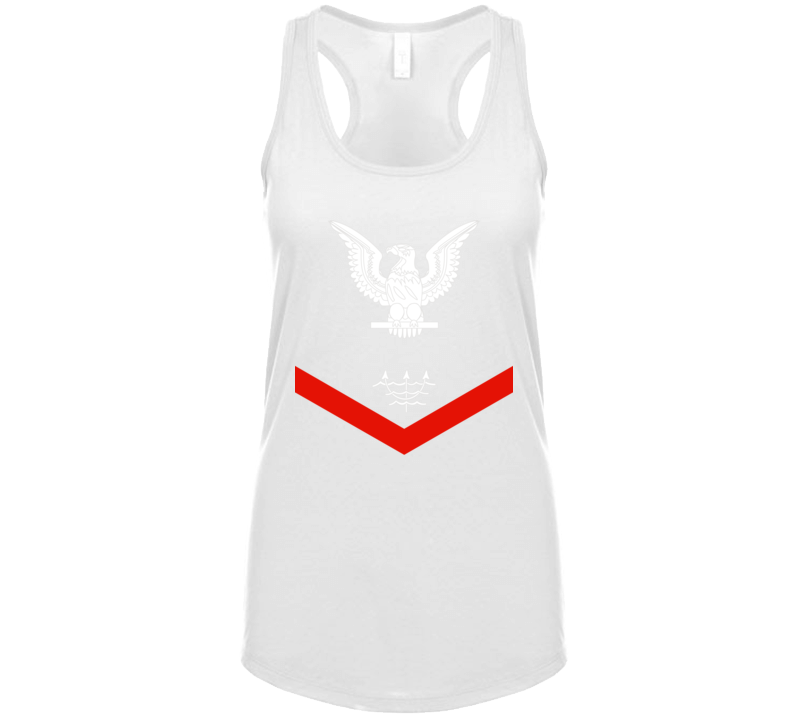 Navy - Rate - Ocean Systems Technician Po3 - Ot - Usn Wo Backgrnd Ladies Tanktop