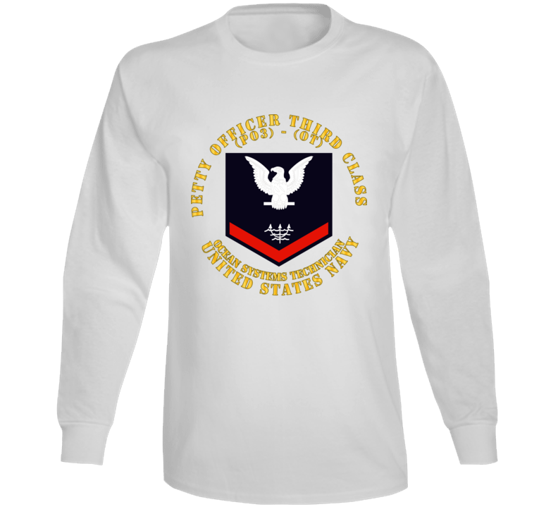 Navy - Rate - Ocean Systems Technician Po3 - Ot - Usn Long Sleeve