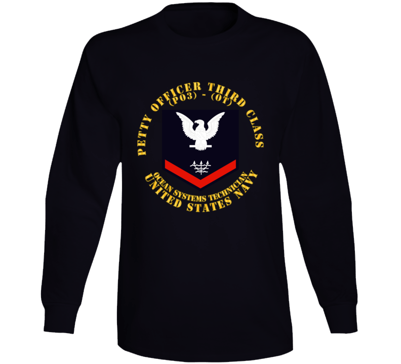 Navy - Rate - Ocean Systems Technician Po3 - Ot - Usn Long Sleeve
