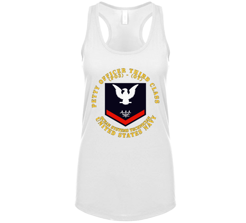 Navy - Rate - Ocean Systems Technician Po3 - Ot - Usn Ladies Tanktop