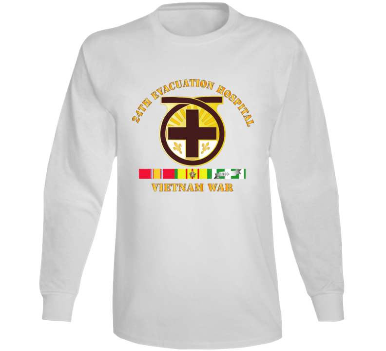 Army - 24th Evacuation Hospital - Vietnam War W  V N Svc Long Sleeve