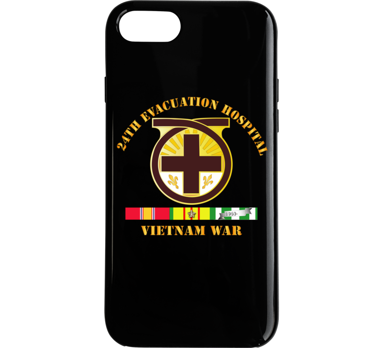 Army - 24th Evacuation Hospital - Vietnam War W  V N Svc Phone Case
