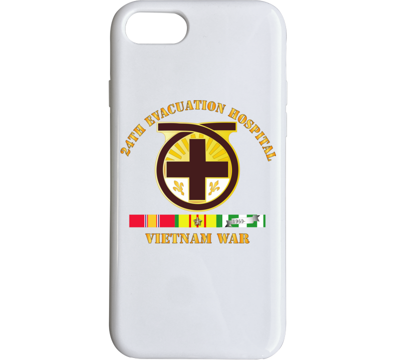 Army - 24th Evacuation Hospital - Vietnam War W  V N Svc Phone Case