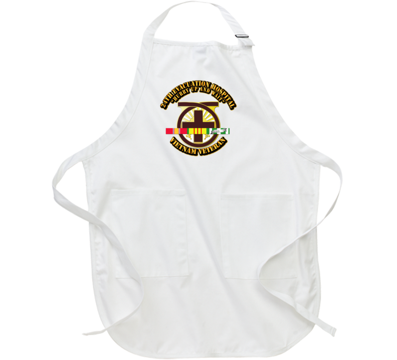 Army - 24th Evacuation Hospital W Svc Ribbon Apron
