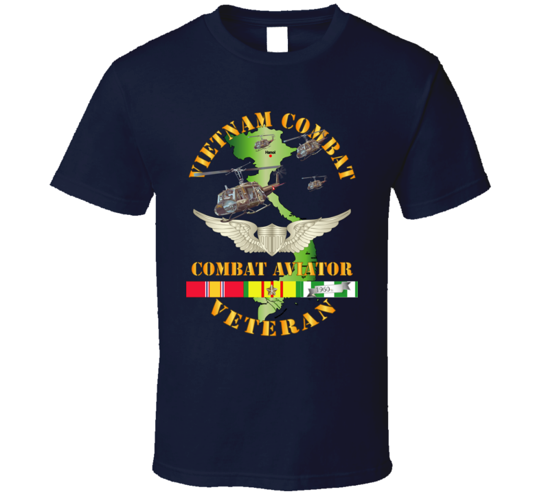 Army - Vietnam Combat Avn Vet  Combat Aviator - Air Assault  W Svc T Shirt
