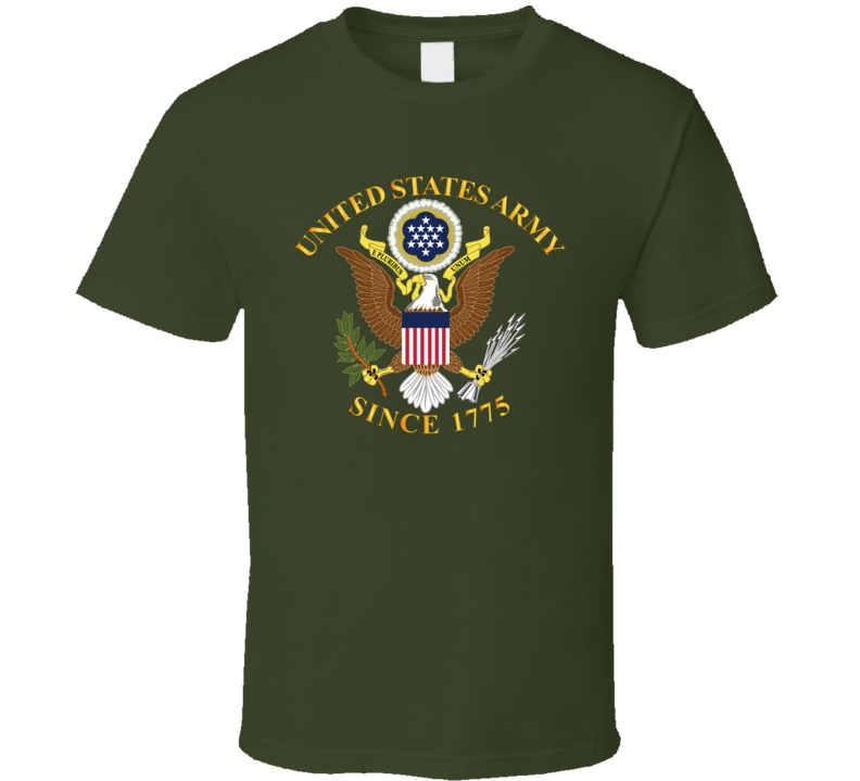 Army - Us Army Since 1775 Wo Backgrnd T Shirt