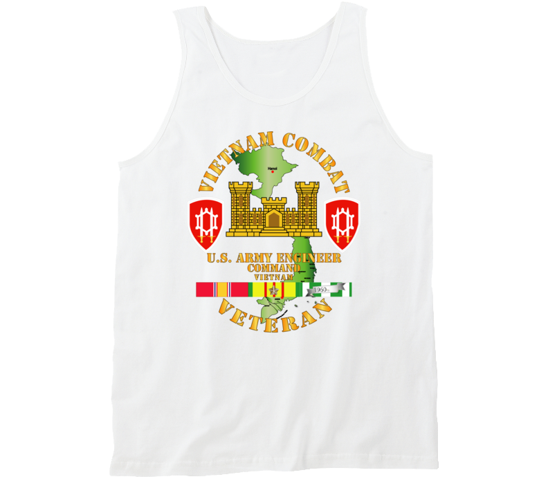 Army - Vietnam Combat Engineer - Engineer Command Vietnam W Svc Tanktop