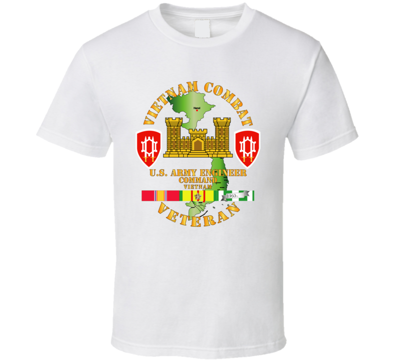 Army - Vietnam Combat Engineer - Engineer Command Vietnam W Svc T-shirt